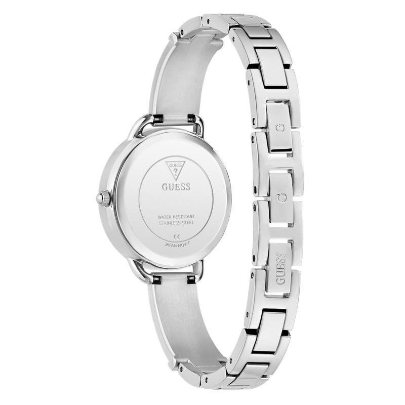 Guess Ladies Silver Tone Analog Watch