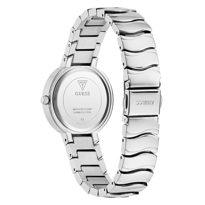 Guess Ladies Silver Tone Analog Watch