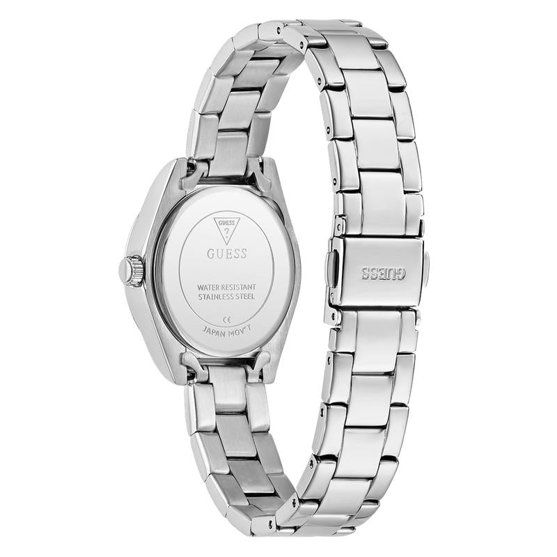 Guess Ladies Silver Tone Analog Watch