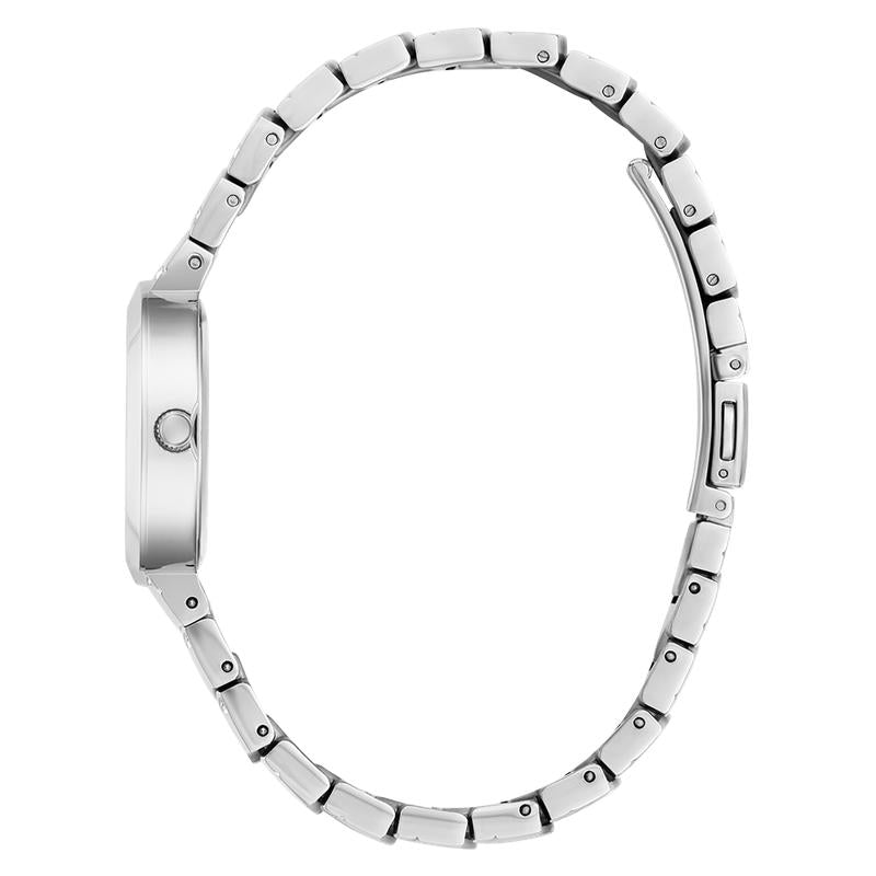 Guess Ladies Silver Tone Analog Watch