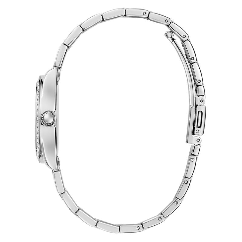 Guess Ladies Silver Tone Analog Watch