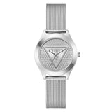 Guess Ladies Silver Tone Analog Watch