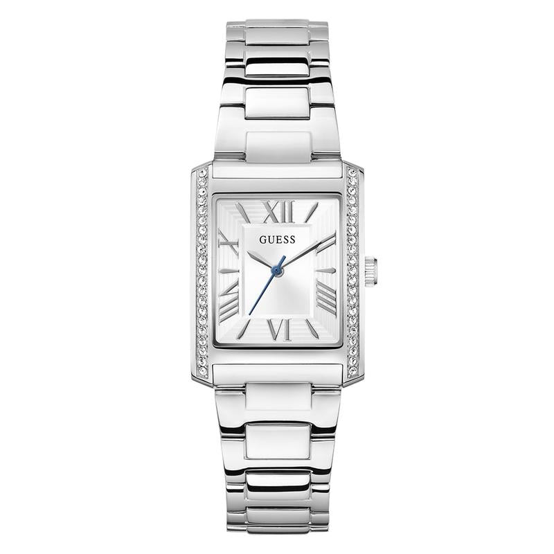 Guess Ladies Silver Tone Analog Watch