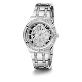 Guess Ladies Silver Tone Multi-function Watch GW0604L1