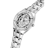 Guess Ladies Silver Tone Multi-function Watch GW0604L1