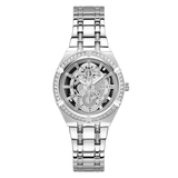Guess Ladies Silver Tone Multi-function Watch GW0604L1
