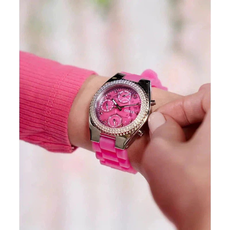 Guess Ladies Sparkling Pink Limited Edition Watch