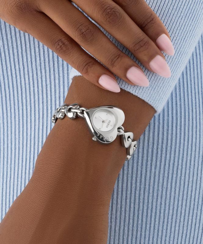 Guess Ladies Valerie Silver Tone Analog Watch