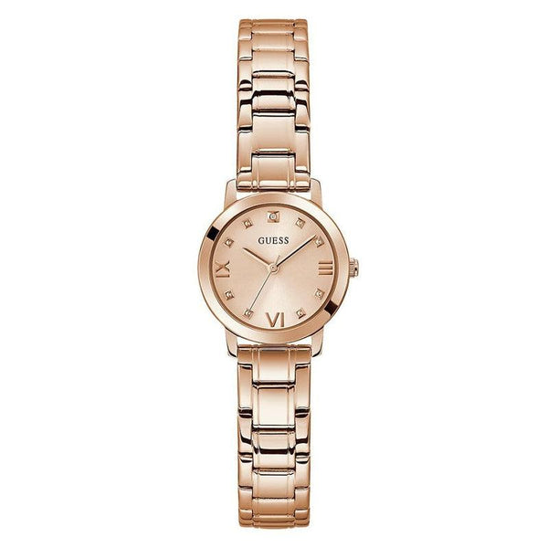 Guess pink gold on sale watch