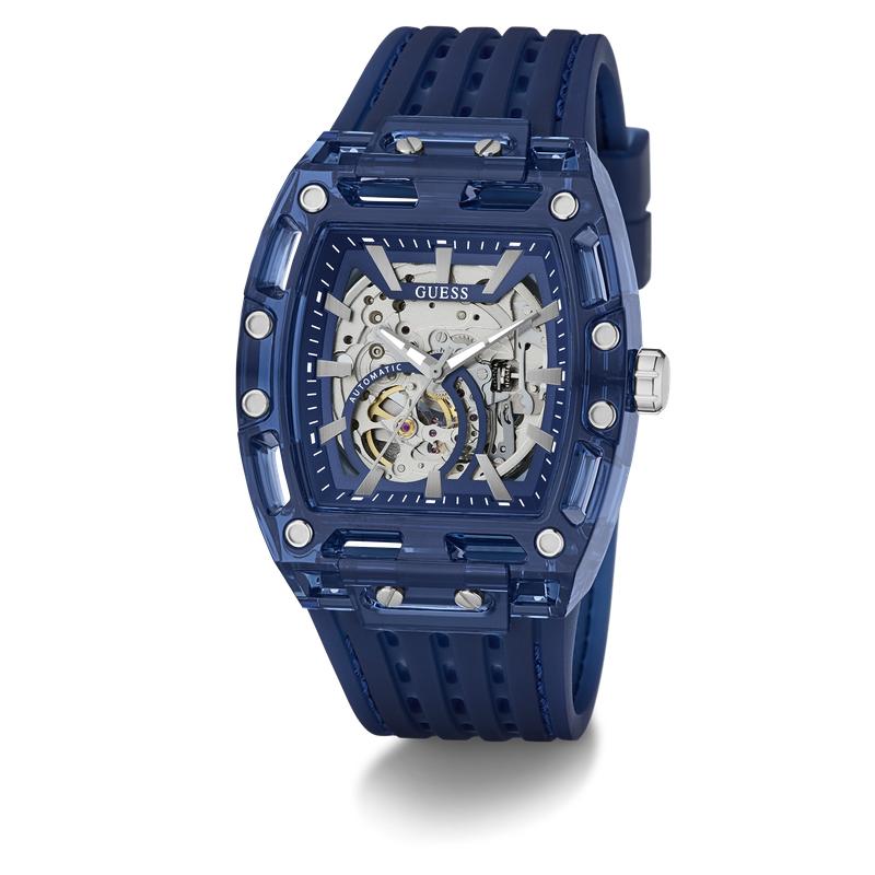 Guess Men's Blue Analog Automatic Watch