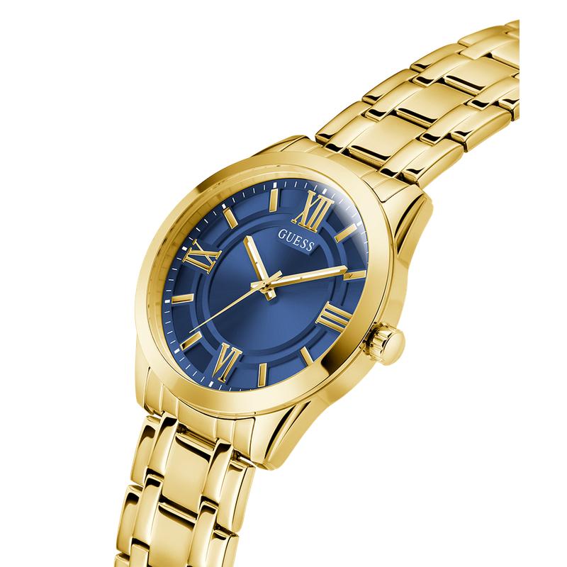 Guess Mens Gold Tone Analog Watch