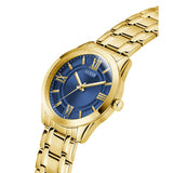 Guess Mens Gold Tone Analog Watch