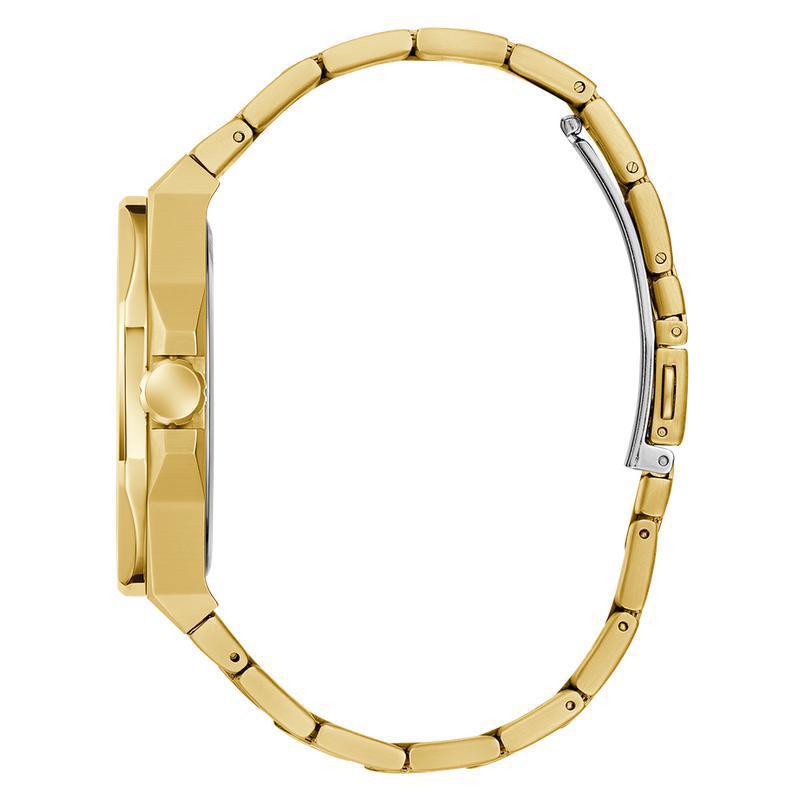 Guess Mens Gold Tone Analog Watch