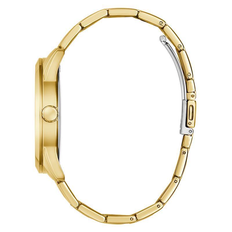 Guess Mens Gold Tone Analog Watch