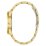 Guess Mens Gold Tone Analog Watch