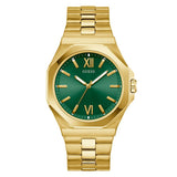 Guess Mens Gold Tone Analog Watch