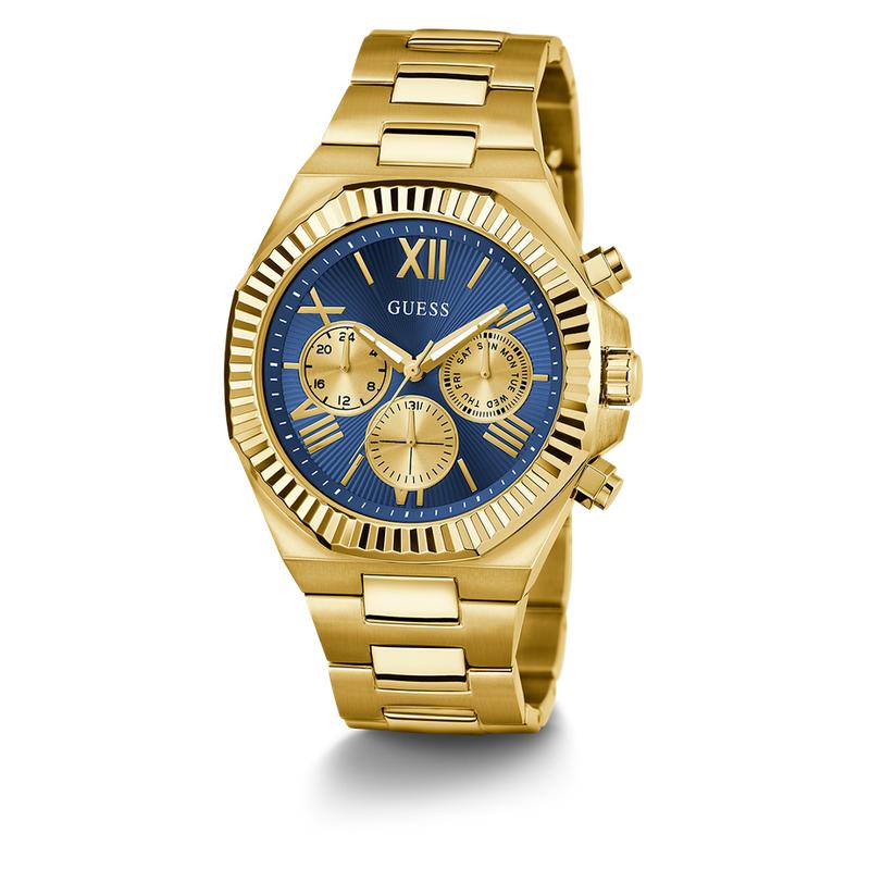Guess Mens Gold Tone Multi-Function Watch