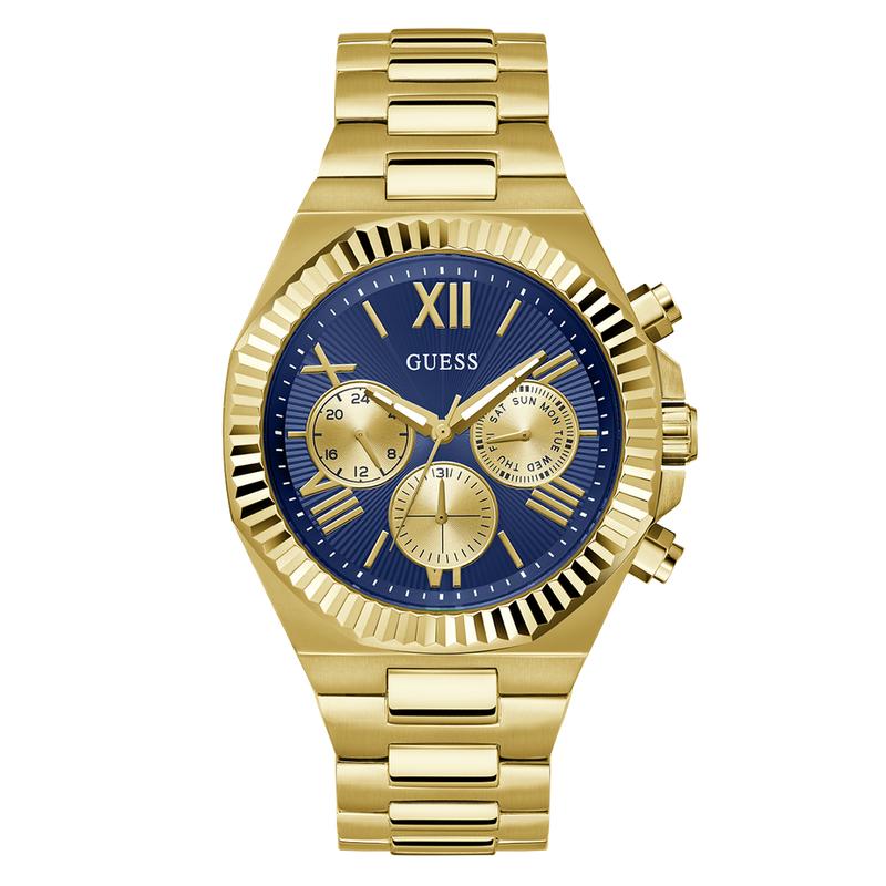 Guess Mens Gold Tone Multi-Function Watch