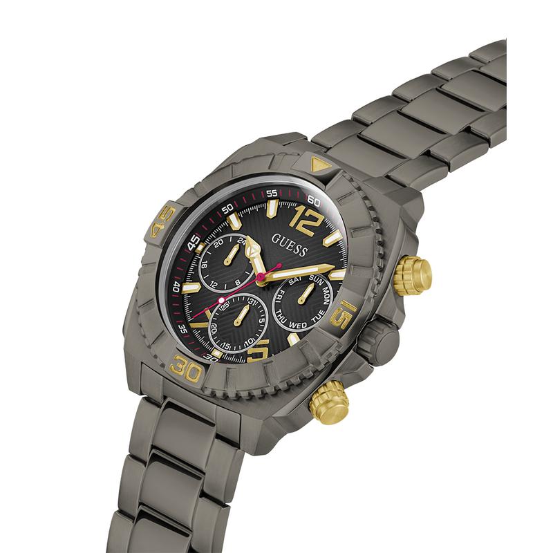 Guess Mens Gunmetal Multi-function Watch