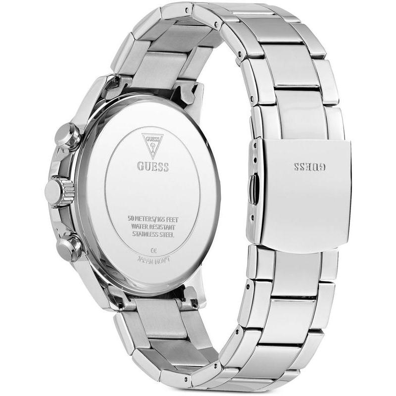 Guess Mens Silver Tone Multi-function Watch