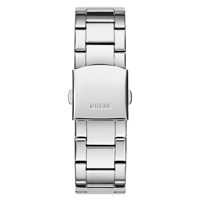 Guess Mens Silver Tone Multi-function Watch