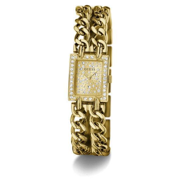 Guess Micro Mod Women's Rectangular Watch Gold