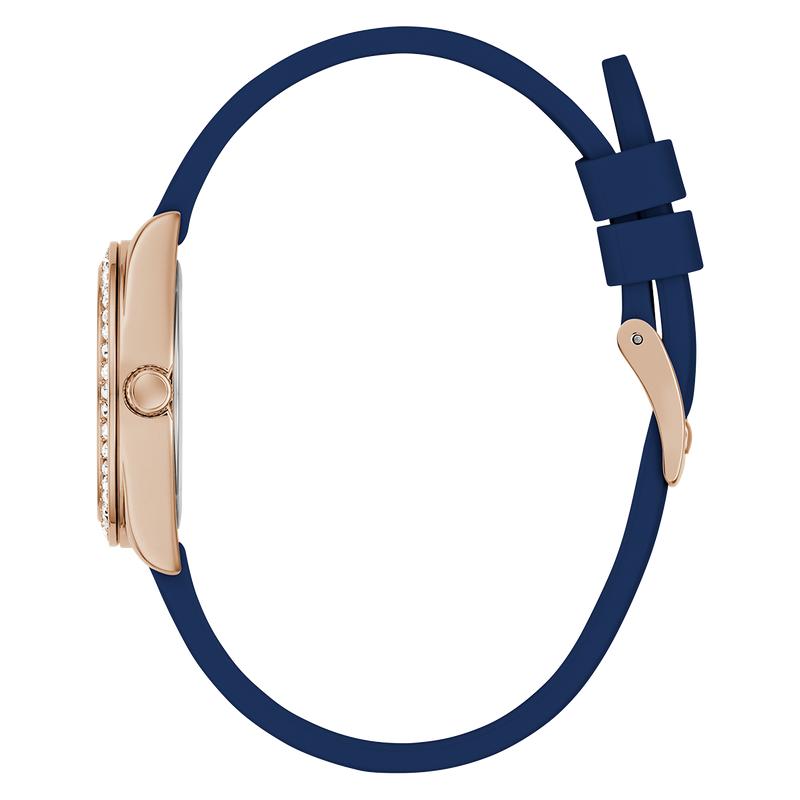 Guess Mini Luna Blue Rose Gold Analog Watch
