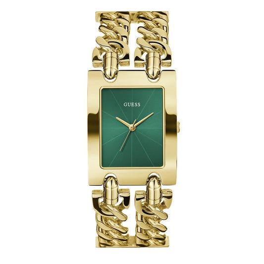 Guess Mod Heavy Metal Ladies Gold Tone Analog Watch