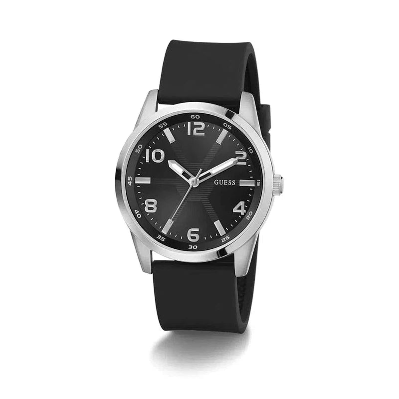 Guess Monte Black Dial Analogue Watch