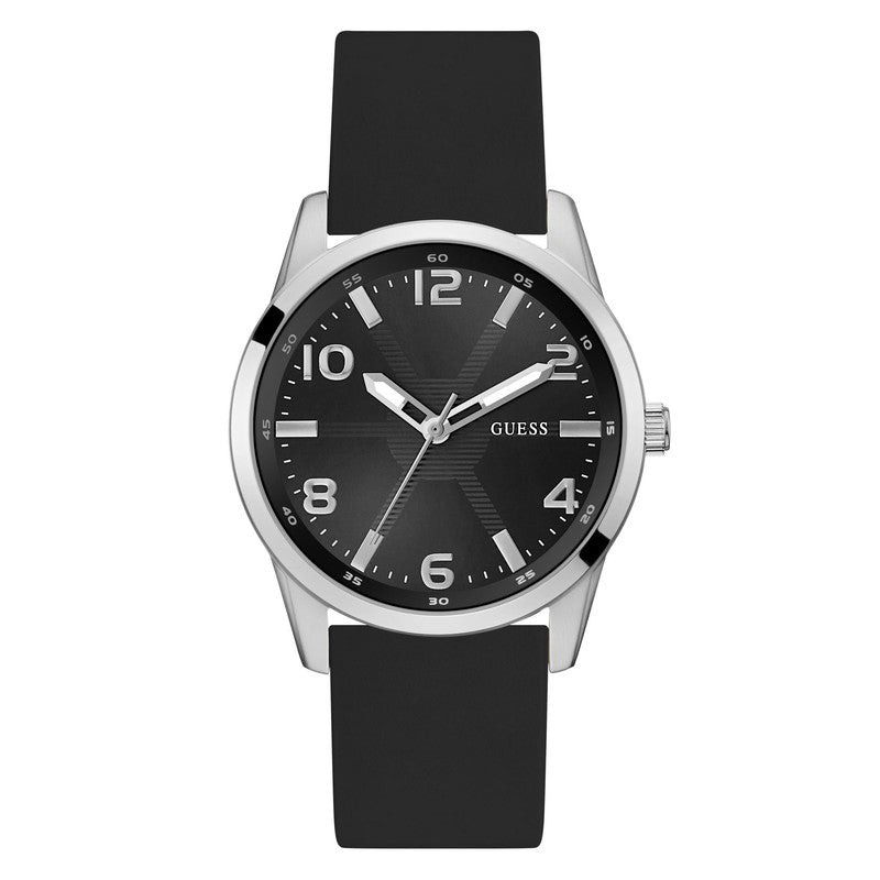 Guess Monte Black Dial Analogue Watch