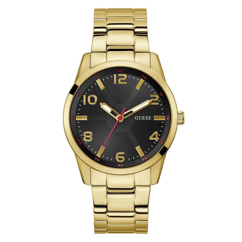 Guess Monte Black Dial Analogue Watch