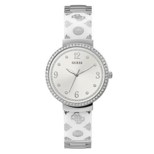 Guess Motif Silver Tone Analog Ladies Watch GW0252L1