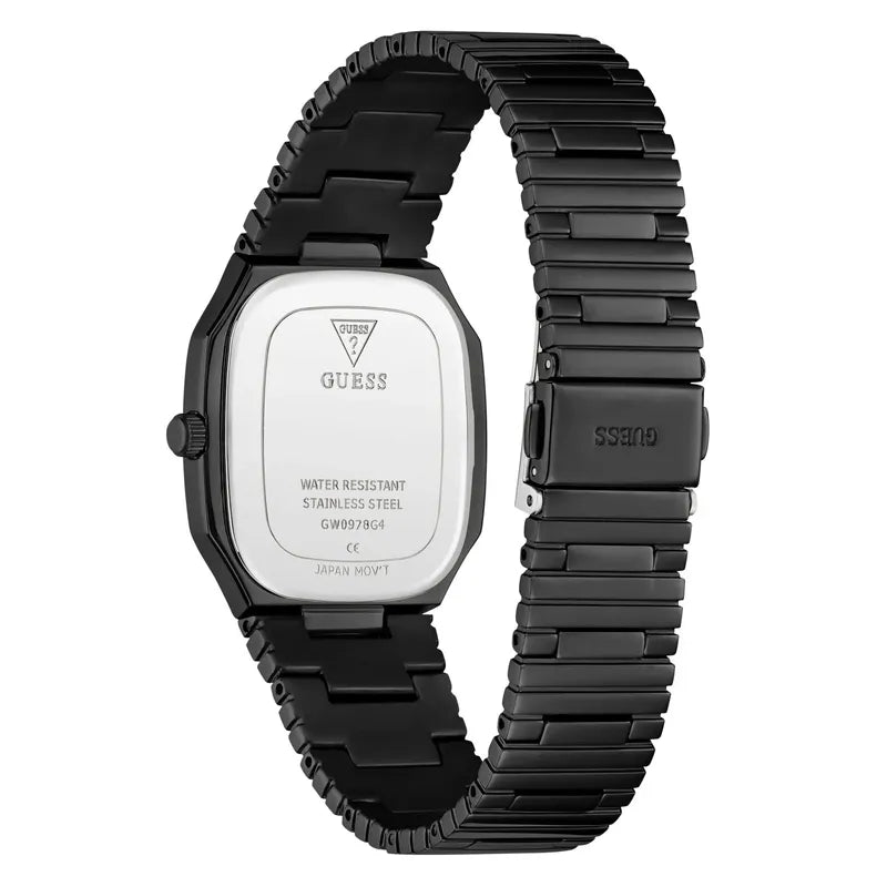 Guess Oliver Black Rectangle Quartz Men's Watch