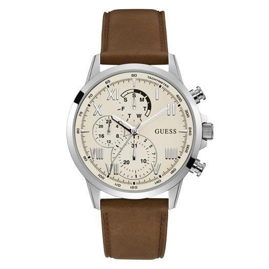 Guess Porter Mens Dress Silver Multi-function Watch GW0011G1