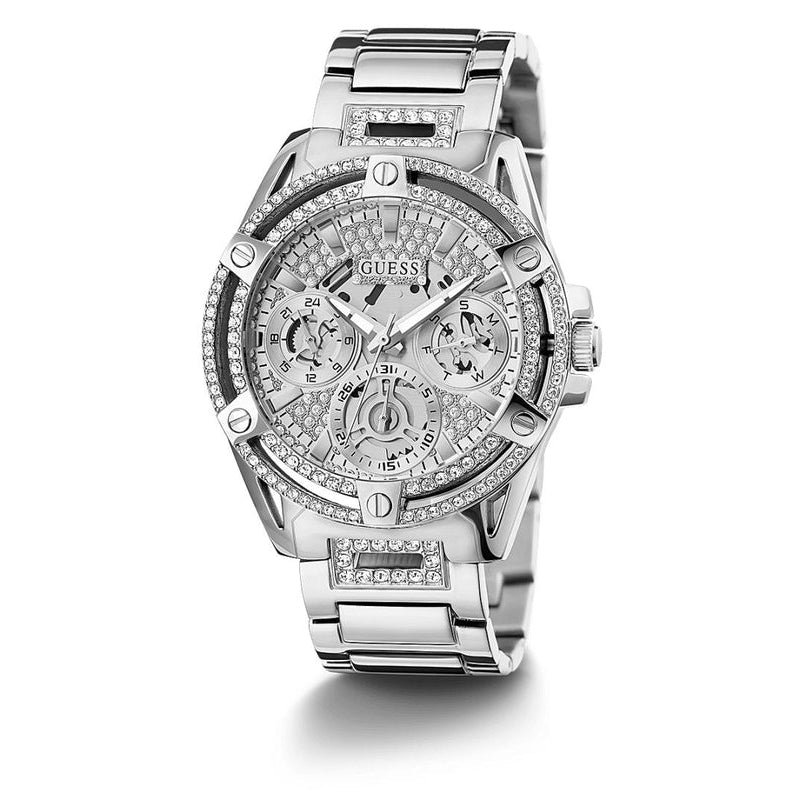 Guess Queen Silver Tone Analog Ladies Watch GW0464L1