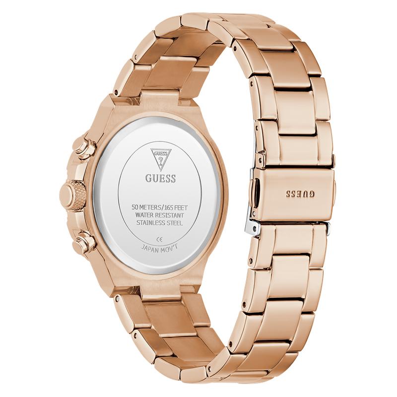 Guess Rose Gold Multi-Function Diamond-Accent Elegant Watch