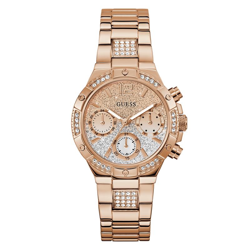 GUESS Rose Gold Crystal Accent Ladies Watch Women main image 3