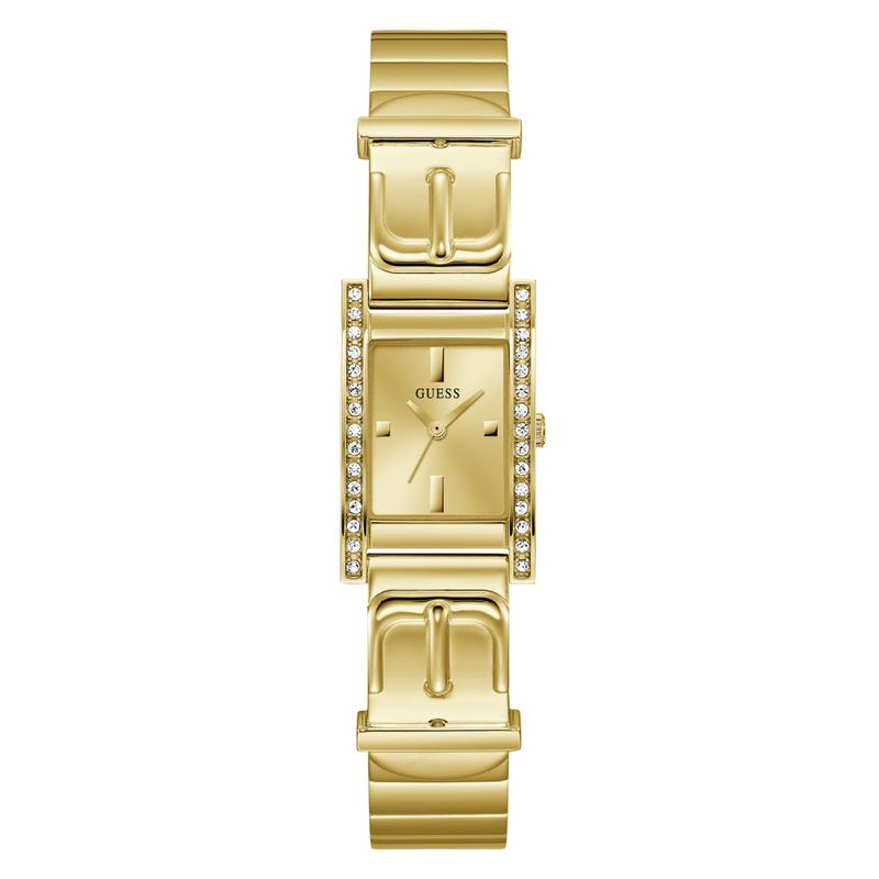 Guess Sasha Gold Stainless Steel Crystal-Accented Quartz Watch