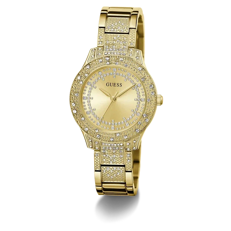 Guess Shooting Star Champagne Dial Analogue Watch