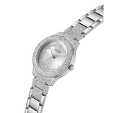 Guess Shooting Star Silver Dial Analogue Watch