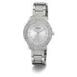 Guess Shooting Star Silver Dial Analogue Watch