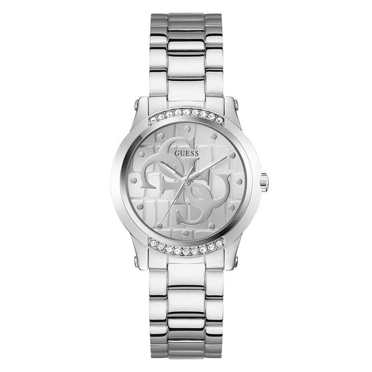 Guess Silver Tone Analog Watch