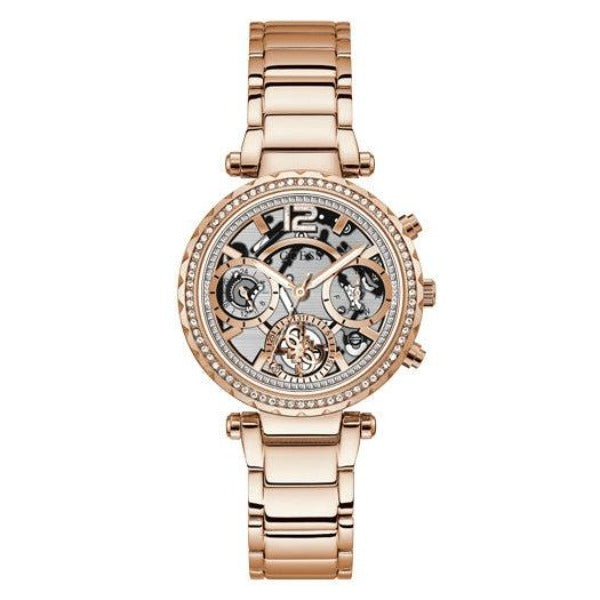 Guess Solstice Rose Gold Tone Multi-Function Ladies Watch GW0403L3