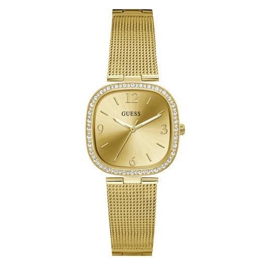 Guess Tapestry Gold Tone Analog Ladies Watch GW0354L2