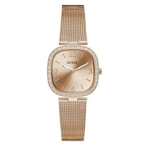 Guess Tapestry Rose Gold Tone Analog Ladies Watch GW0354L3