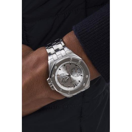 Guess Top Gun Silver Tone Analog Gents Watch GW0278G1