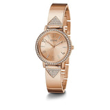 Guess Tri Luxe Ladies Rose Gold Tone Ladies Watch GW0474L3