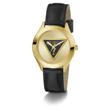 Guess Tri Plaque Champagne Dial Analogue Watch