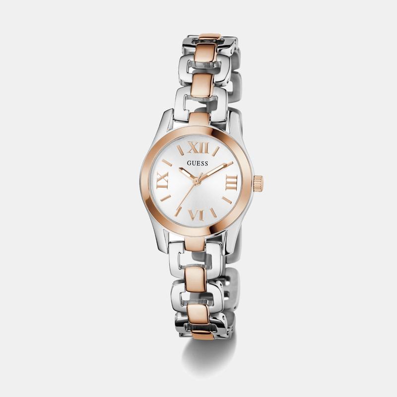 Guess Veda White Dial Stainless Steel Quartz Watch