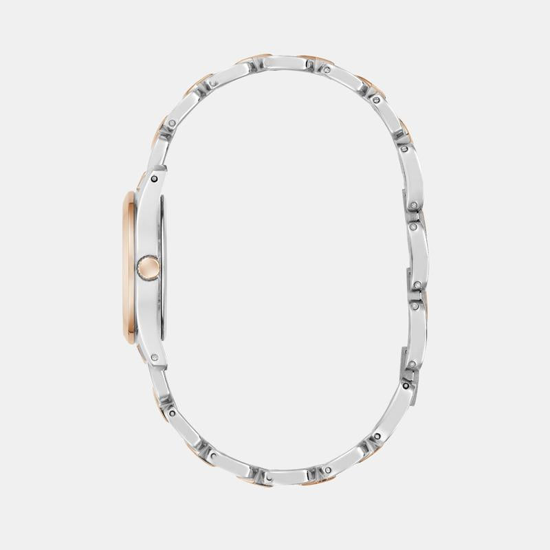 Guess Veda White Dial Stainless Steel Quartz Watch